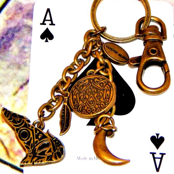 Rare Twilight Saga New Moon Wolf Pack Tattoo Key Chain/Bag Clip - Picture 7 of 12